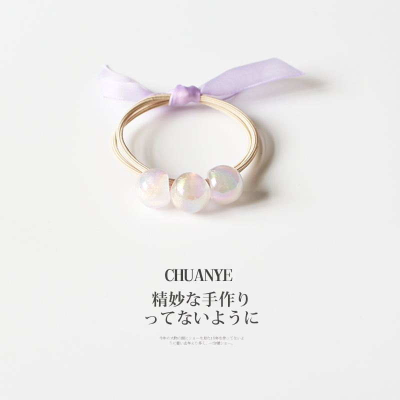 川野鱼姬色皮筋头饰发绳简约