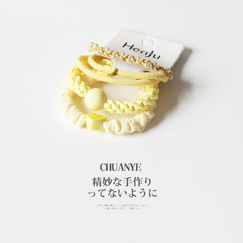 川野简约组合发绳女可爱
