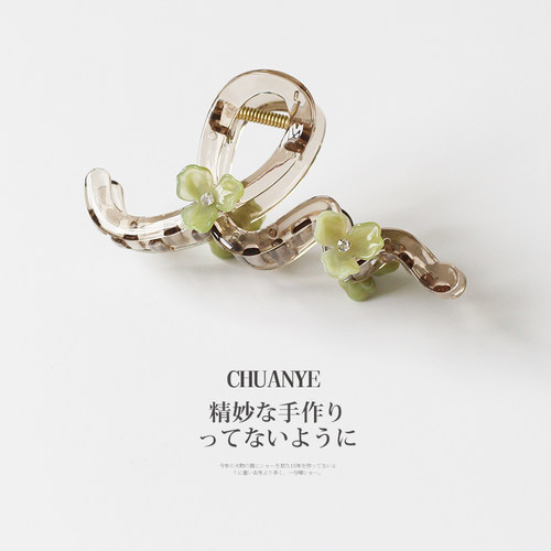 川野兰花抓夹大号鲨鱼夹发量多