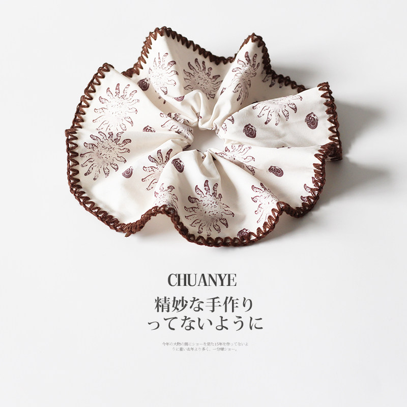 川野法式缎面花纹大肠发圈新款简约时尚头绳不勒发无扎痕头饰发饰,饰品/流行首饰/时尚饰品新,发饰,淘宝优惠券,粉丝福利购,淘宝优惠卷