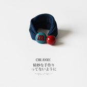 川野日韩纯色珠子橡皮筋女新款 简约可爱头绳不勒发无扎痕头饰发饰