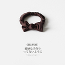 橡皮筋高弹力耐用发饰 简约时尚 川野法式 缎面蝴蝶结小肠发圈女新款
