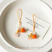 饰挂饰品 手机链装 川野柿柿如意挂链女款 小众设计感钥匙链2025新款