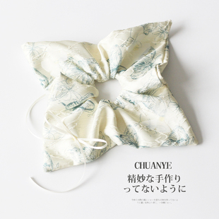 川野新中式古风蝴蝶印发圈2025新款精致时尚扎丸子头的发饰高级感