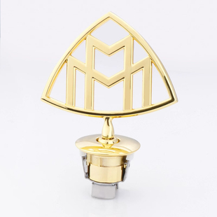 S500 480 S600迈巴赫原厂机盖立标车标 S400 迈巴赫车标金色立标