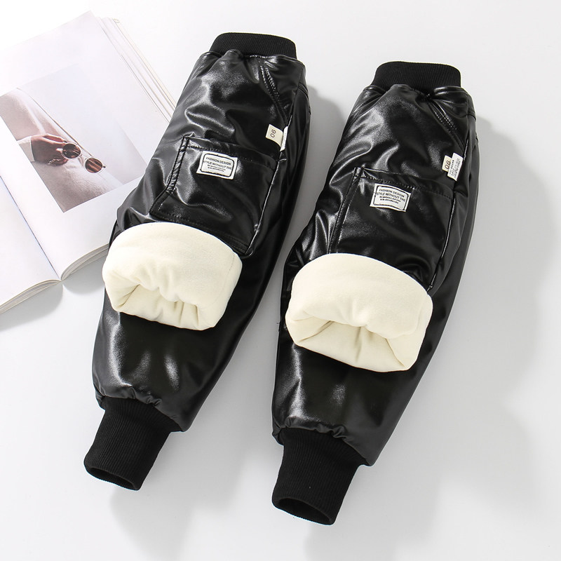 男童加绒夹棉皮裤秋冬款男宝黑色保暖外穿防风裤儿童冬季加厚棉裤,童装/婴儿装/亲子装,裤子,淘宝优惠券,粉丝福利购,淘宝优惠卷