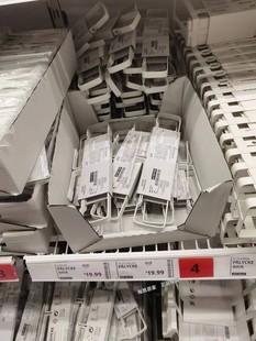 挂钩门后挂架厨房收纳代购 IKEA宜家 毛巾架橱柜门式 夹式 伯利克