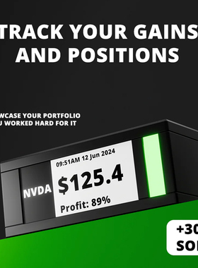 TICKRMETER | E-Ink Stock Ticker 电子墨水屏 桌面股票显示器