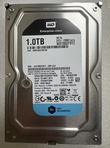 WD/西部数据 WD1002F9YZ企业级机械台式机专用盘1TB游戏黑盘sata