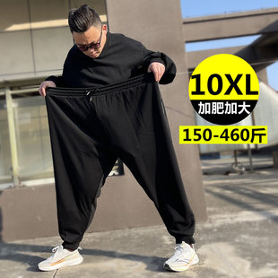 宽松高腰深裆运动裤 大码 400斤加肥加大胖子卫裤 加绒男士 休闲长裤