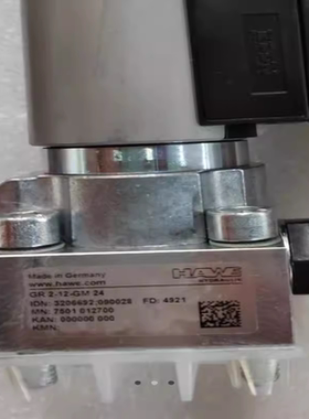 哈威电磁阀G3-12-GM24液压阀G3-1-A24 FR2-1压力继电器DG1RF