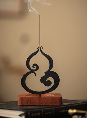 创意葫芦线香插香炉茶桌摆件