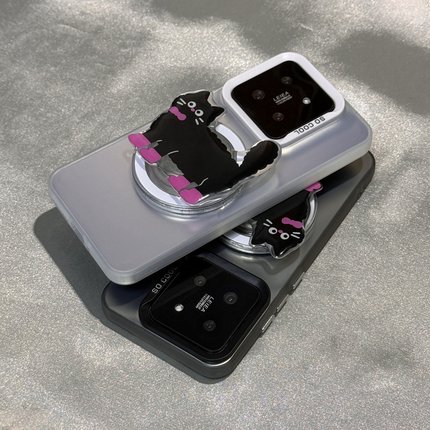 趣味猫咪K11适用OPPO FINDX6磁吸A72手机壳Reno6情侣9支架A2M卡通A1X新款10pro+女8创意A96男5高级感A58情侣7