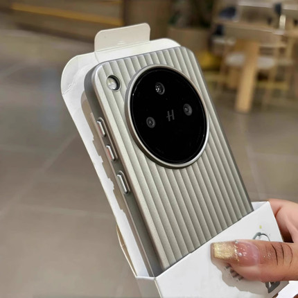 Reno13新款OPPO一加ACE5防摔Find X8手机壳一加12亚克力硬X7ultra瓦楞淬炼条纹6大孔3男女2PRO光栅高级感适用