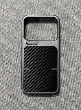 钛灰黑色凯夫拉纹理磁吸充电TURBO5/4适用K90小米17手机壳iPhone 16Pro Max新款15碳纤维纹14大孔13磨砂硬壳