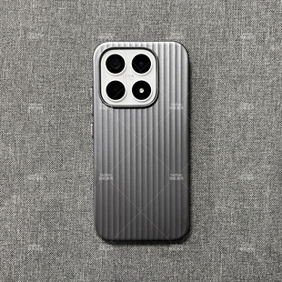 冷淡风极简钛灰色瓦楞适用VIVO S50手机壳S30PRO MINI大孔X300S金属独立按键X200PRO磨砂Mini硬FE大孔V70防滑