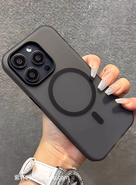 大孔撞色镜头黑色内置磁吸充电适用K70至尊版小米15/14T手机壳13亚克力Ultra红米NOTE13防摔PRO潮Turbo3/14C