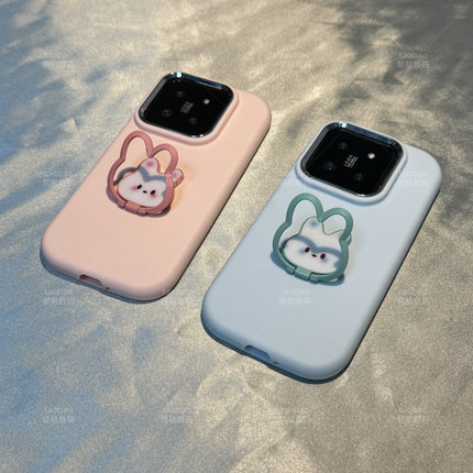 粉色兔子指环支架K9x简约OPPO手机壳Reno8全包12/10/7/A93s防摔5K/6/11软A97硅胶A1X新款A72女2/A58/9套4PRO