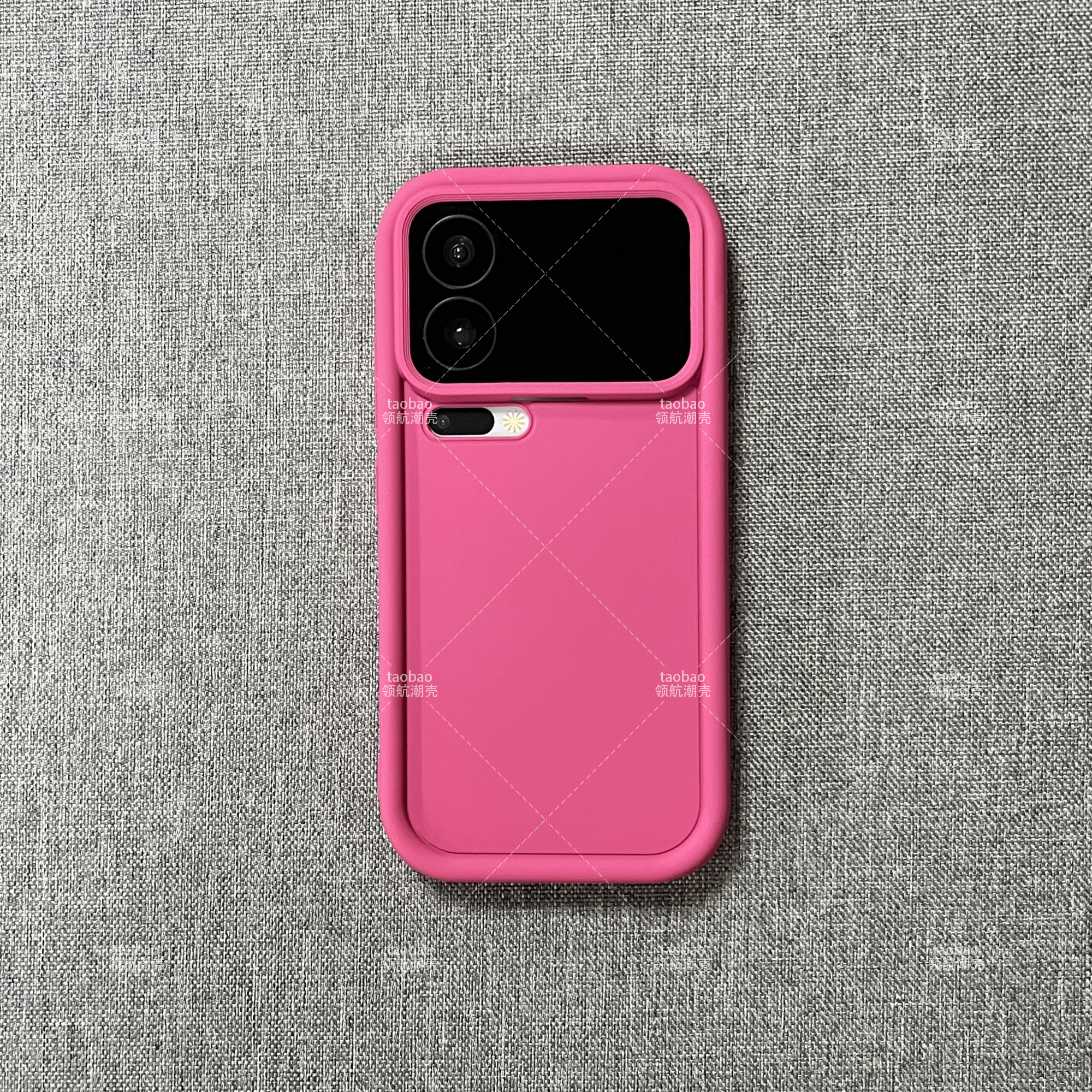 火龙果玫红色加厚防摔凹凸肤感MATE70华为Pura80适用60Pro+手机壳Nova13新款9全包12Ultra硅胶11女P40纯色50