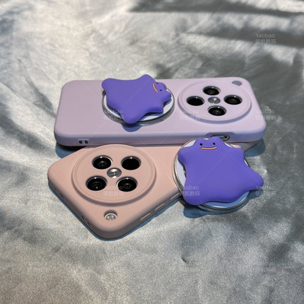 紫色怪物Find X8适用OPPO内置一加12磁吸支架Reno13手机壳11PRO防摔ACE5新款X7ultra全包卡通软硅胶男女好看