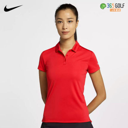 Nike DriFit高尔夫女装夏翻领T恤高尔夫服装短袖运动上衣884872