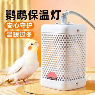 鹦鹉专用保温灯加热过冬神器温控鸟笼取暖保暖陶瓷灯罩小鸟类鸟用