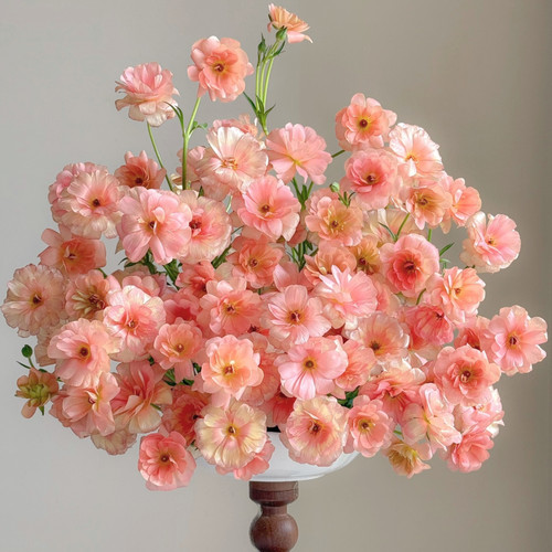 【云花甄选】鲑鱼粉色蝴蝶洋牡丹高级质感鲜切花云南直发插瓶水养