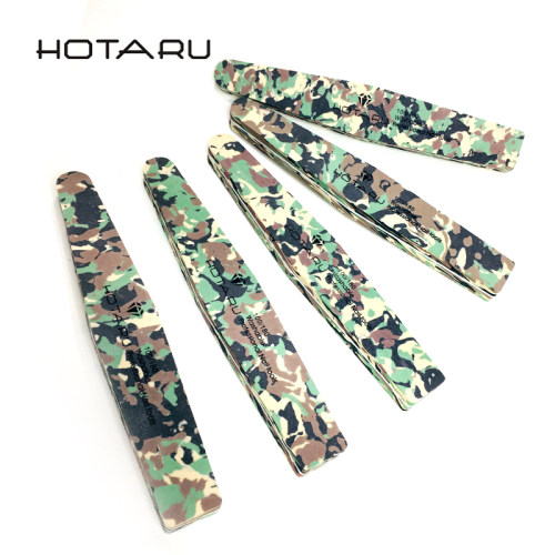 HOTARU美甲搓迷彩海绵挫美甲店工具抛光条砂条锉条修型甲面打磨条