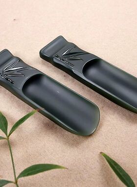 新疆和田玉茶叶铲子.天然和田玉铲子.新疆和田玉铲子茶叶竹节铲子