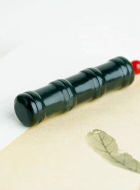 和田玉竹节吊坠.天然新疆竹节挂件.和田玉竹节项链男女