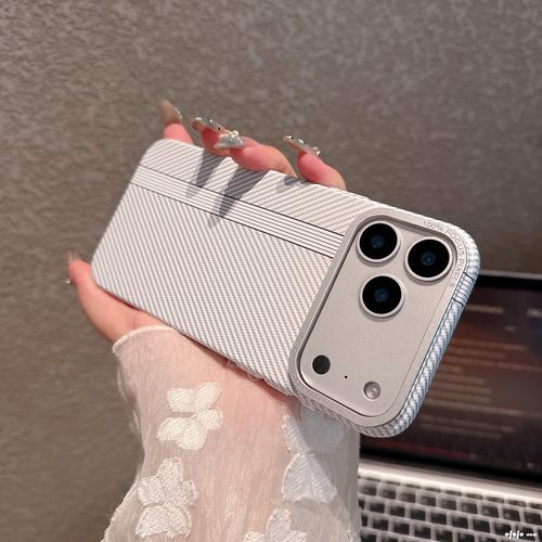 Magsafe磁吸同款适用苹果17promax手机壳新款凯夫拉碳纤维纹iPhone16pm外壳肤感抗指纹15promax保护壳14男女