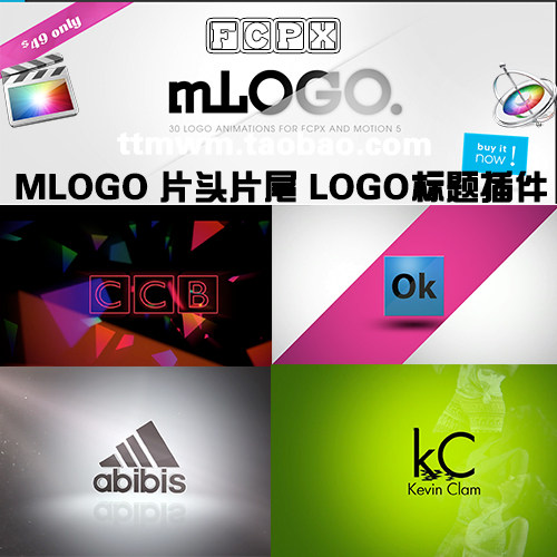 FCPX插件 MLOGO 片头片尾 LOGO标题制作插件 FINAL CUT PRO X