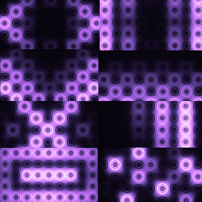 20个紫色发光光盘vjloops动态视频素材Glowing Discs舞台大屏背景