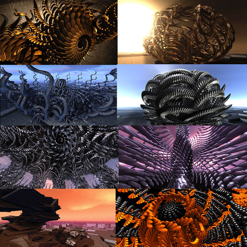 25个科幻迷幻梦幻3d动态视频舞台动画素材VJLOOP NEU RECURSION