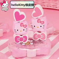 Hello kitty, Hello Kitty, мультяшный ластик для школьников и студентов с бантиком для детского сада, подарок на день рождения