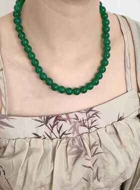 新中式复古国潮天然串珠项链玛瑙