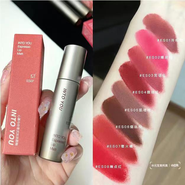 秋冬显白款！INTOYOU新品印度浓缩唇泥03丝绒哑光EM04唇釉口红
