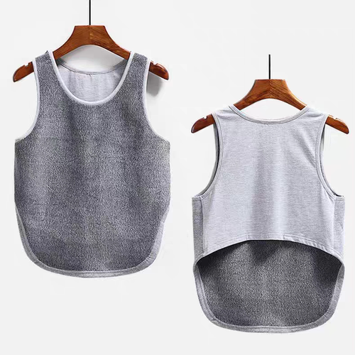 成人加绒护肚暖胃背心吊带男女睡觉护胸口保暖内衣吊带大码300斤