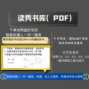 PDF電子書庫日體驗卡 讀秀千萬級書庫機器人全天代找PDF電子書