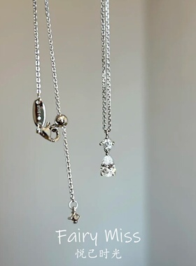 马眼水滴小众轻奢厚镀金十字项链