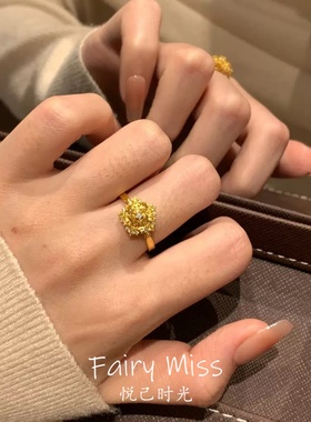 繁花锦簇超仙雪花戒指女小众设计