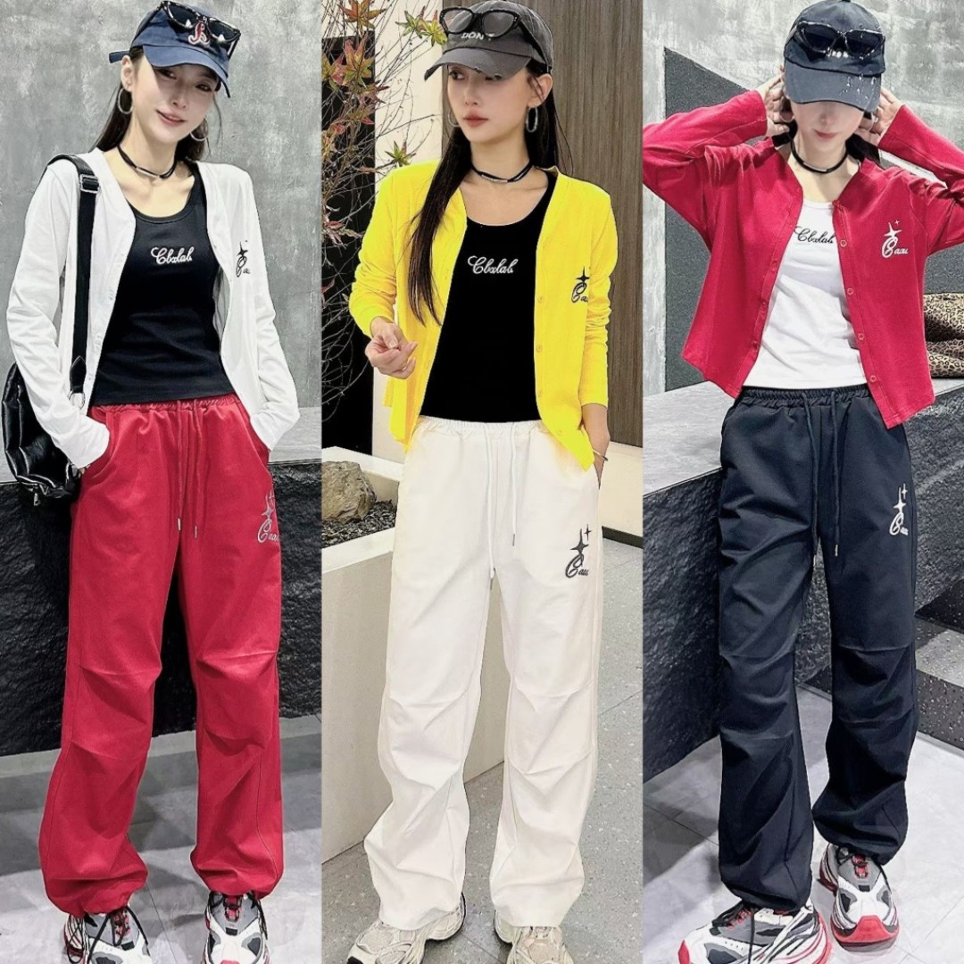 2025春秋新款曳步舞运动套装女网红同款宽松长袖鬼步舞广场舞队服