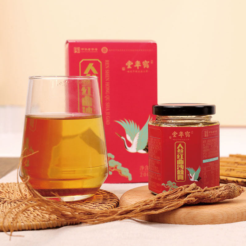 鹤年堂人参红曲沙棘膏 200g/瓶 12味原料 电视优购推荐