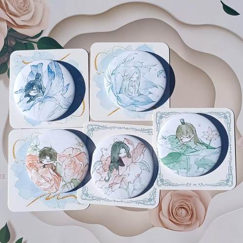 代号鸢同人吧唧徽章银葱细闪膜