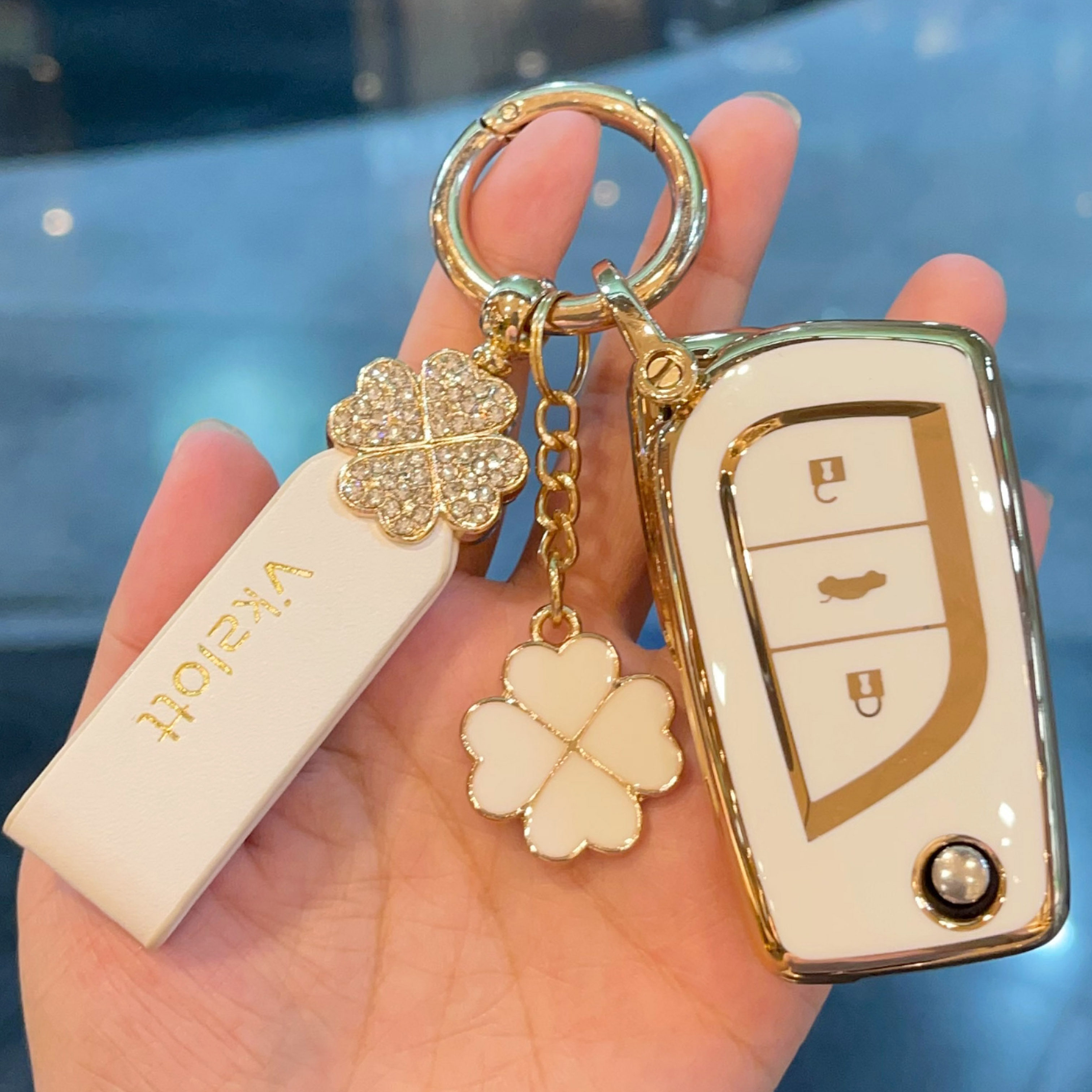 适用于2022款丰田雷凌钥匙套14卡罗拉19凯美瑞折叠扣包壳男女智能