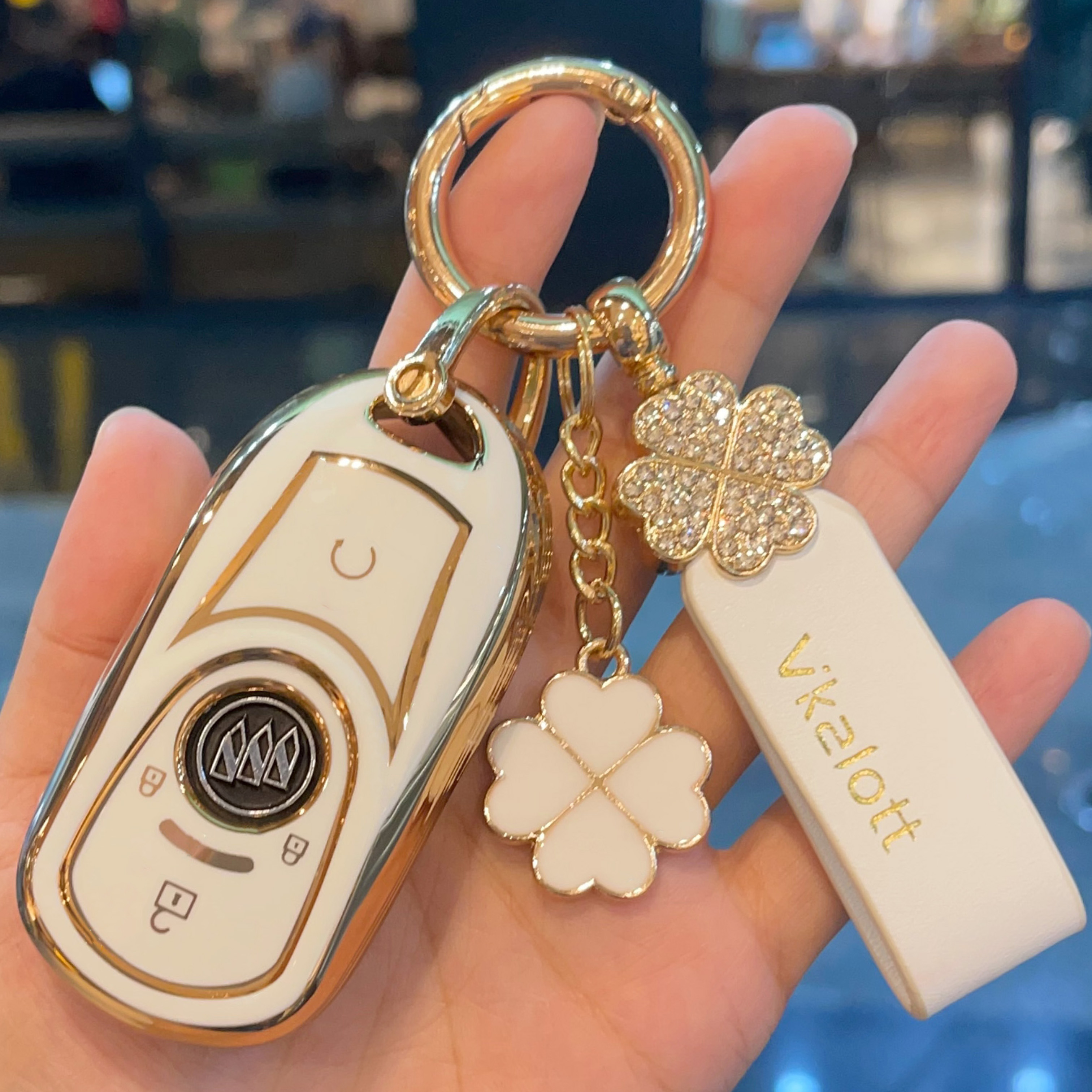 别克微蓝6钥匙套昂科拉GX扣包