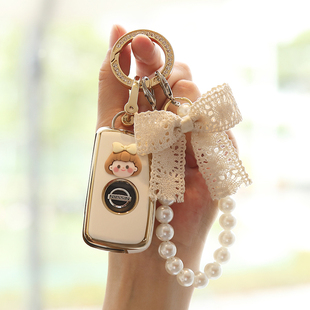 适用于日产轩逸钥匙套经典骐达车21款逍客女劲客蓝鸟包奇骏可爱扣