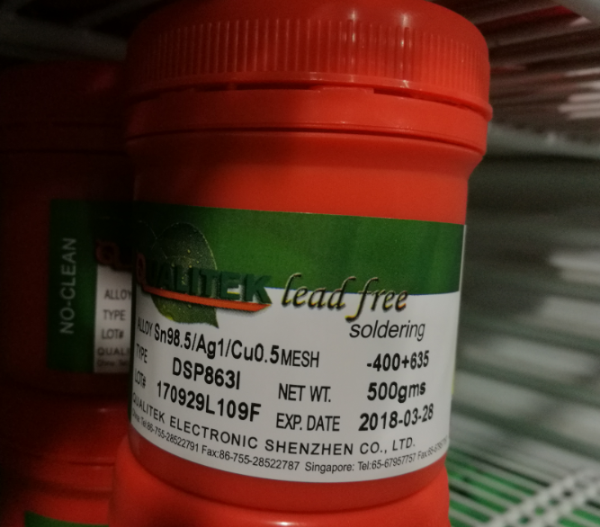 科利泰 Qualitek无铅无卤免洗锡膏 DSP863I  DSP800LF QSP699