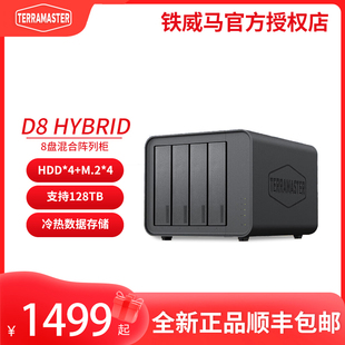 硬盘盒 TERRA 8盘位混合型磁盘阵列盒 铁威马 4HDD C接口 Type MASTER 高速传输 Hybrid 4M.2 阵列柜