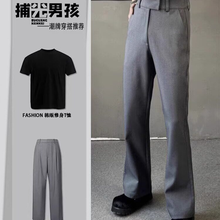美式cleanfit裤子男女款休闲裤